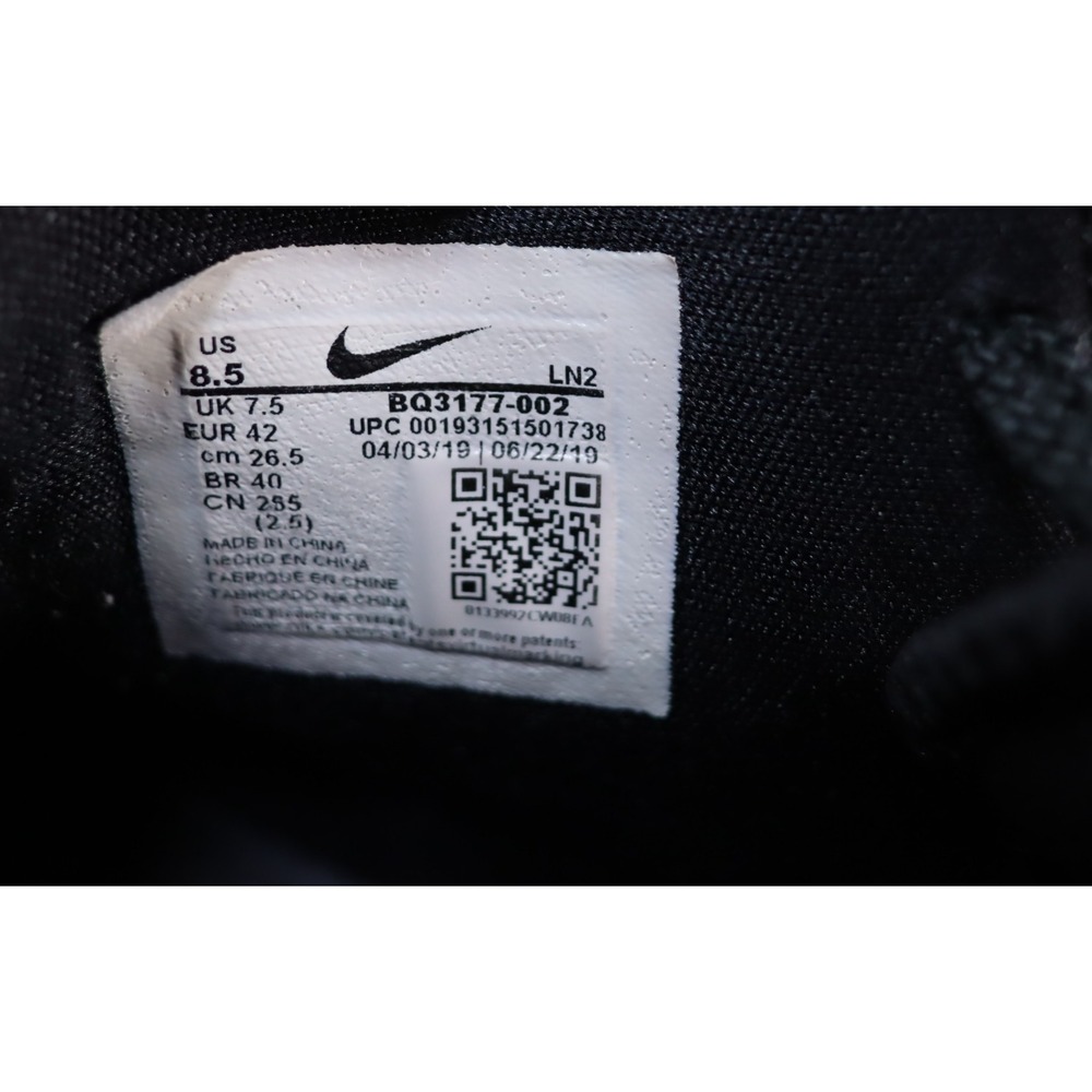 Nike BQ3177-002 Lebron XVII 17 In The Arena Gray Sneaker Shoes Men's US 8.5 Oreo - Picture 7 of 14